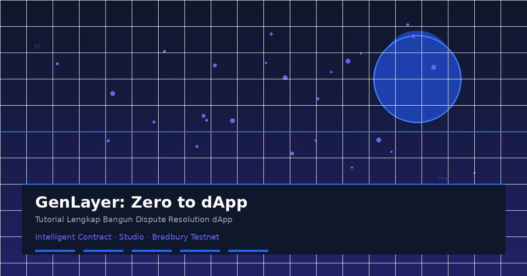 From Zero to GenLayer: Tutorial Lengkap Bangun Dispute Resolution dApp